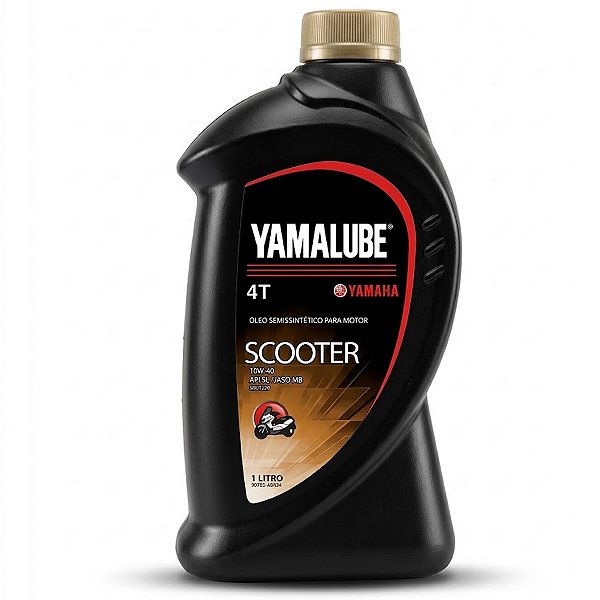 Oleo De Motor Lubrificante Yamalube Yamaha 10W40 Semissintetico Scooter 4 Tempos Api SL Jaso MB