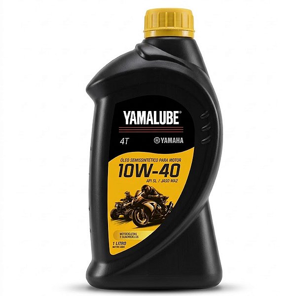 Oleo De Motor Lubrificante Yamalube Yamaha 10W40 Semissintetico 4 Tempos Api SL Jaso MA2