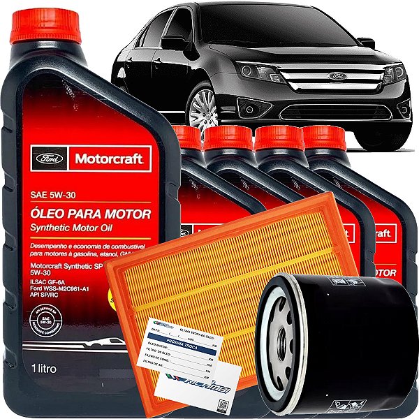 Kit Revisao 5W30 Motorcraft Filtro De Oleo E Ar - Ford Fusion 2.5 Gasolina 2009 2010 2011 2012