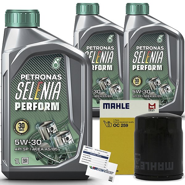 Kit Troca De Oleo Selenia 5W30 100% Sintético E Filtro Para Fiat Palio Siena Strada Punto Uno Idea Fire