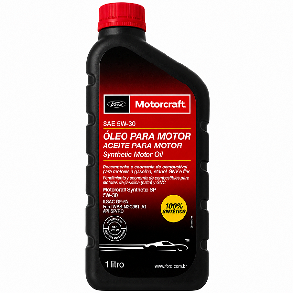 Óleo De Motor Original Ford Motorcraft 5W30 100% Sintético Para Cada 10.000 Km Fiesta Ka Ecosport Focus Fusion Courier