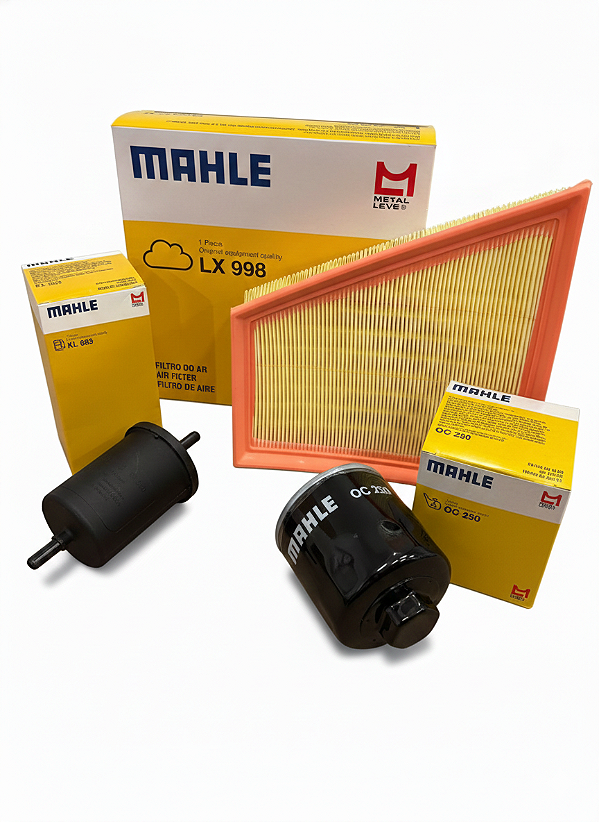 Kit Filtros Mahle Gol G5 G6 Voyage Saveiro Polo 1.6 8V Flex 2008 em Diante