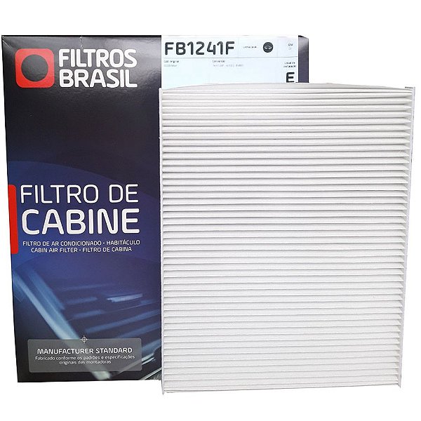 Filtro De Cabine Filtros Brasil FB1241F - Volkswagen Novo Polo T-Cross E Virtus 1.0 12V 1.4 16V E 1.6 16V Mpi Tsi Turbo