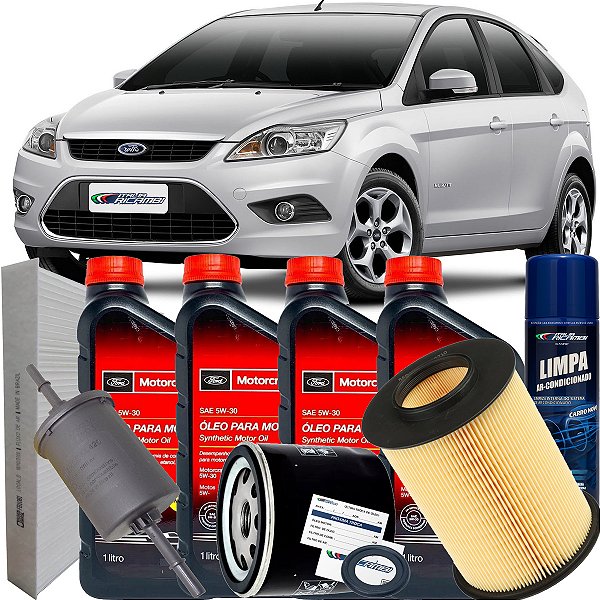 Kit Revisão Óleo 5w30 Ford Motorcraft E Filtros - Ford Focus 1.6 16V Sigma 2009 2010 2011 2012 2013