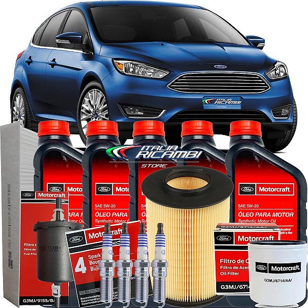 Kit 4ª revisão Ford - 40.000 km 48 meses - Ford Focus 2.0 16V Duratec Direct Flex de 2014 em diante
