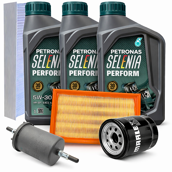 Kit troca de óleo Selenia 5w30 sintético e filtros - Fiat Palio Siena Idea 1.0 e 1.4 Fire