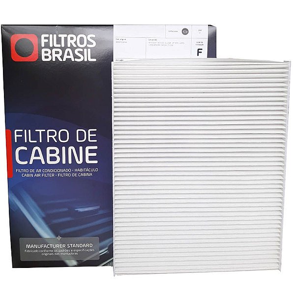 Filtro De Cabine Filtros Brasil FB1112 - GM S10 e Trailblazer, Mitsubishi Outlander Lancer e ASX