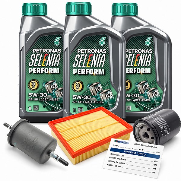 Kit Revisão Troca De Óleo Selenia 5W30 E Filtros Fiat Punto 1.4 8v Mpi Fire 2008 2009 2010 2011 2012