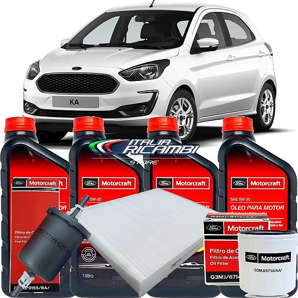 Kit 10ª Revisão 100.000 Km Ford Ka 1.5 12V 3 Cilindros Dragon 2018 201 -  Peças Automotivas, Casa e Garagem - Itália Ricambi