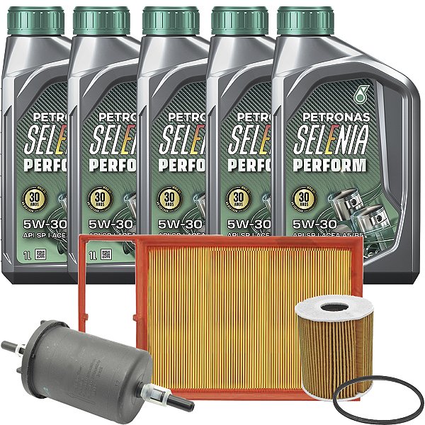 Kit óleo Selenia 5W30 e filtros - Fiat Bravo Doblò Grand Siena Idea Linea Punto Palio Strada Etorq