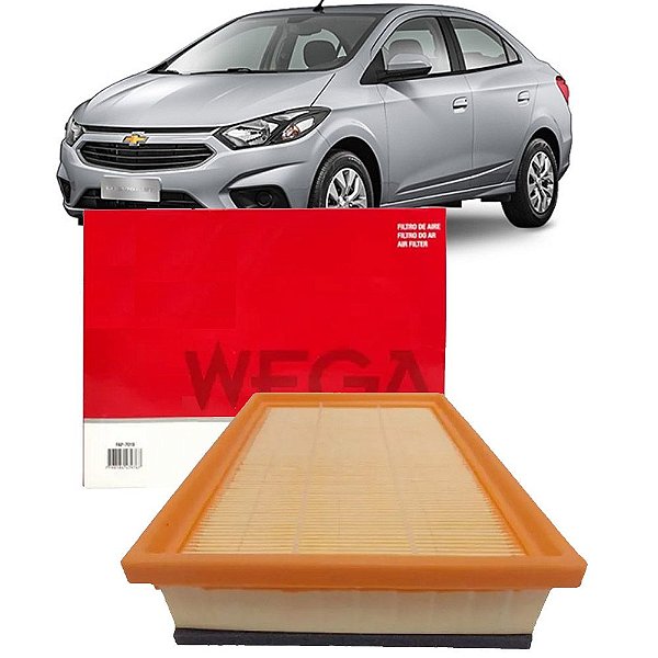 Filtro De Ar Wega Chevrolet Gm Prisma 1.0 1.4 8V Mpfi Lt Ltz Joy 2013 2014 2015 2016 2017 2018 2019