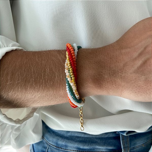 PL405 - Pulseira de Mini Cristais