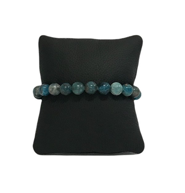 PLM009 - Pulseira de Pedras Apatita Azul