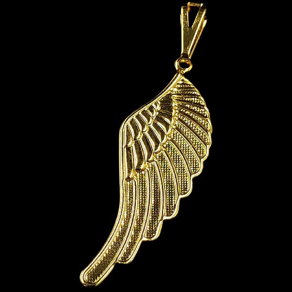 Pingente Feminino Asa de Anjo Banhado a Ouro 18K