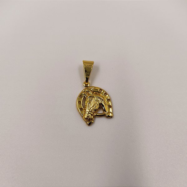 Pingente Ferradura Pequeno Banhado a Ouro 18K