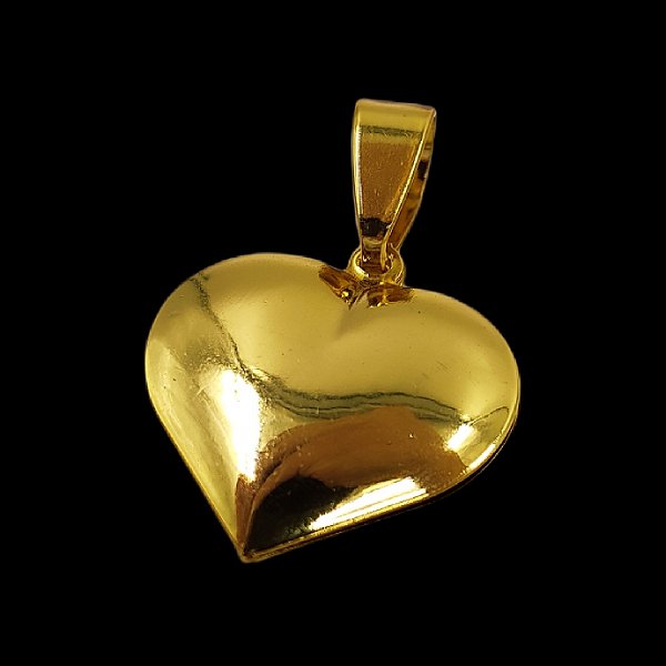 PINGENTE CORAÇÃO BANHADO A OURO 18K
