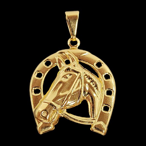 Pingente Ferradura Banhado A Ouro 18K