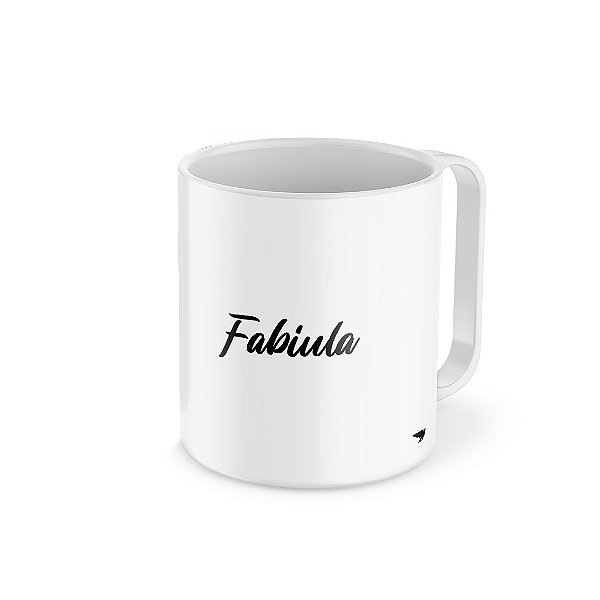 Caneca Plástico Interno Preto - Personalizar - Darosaa