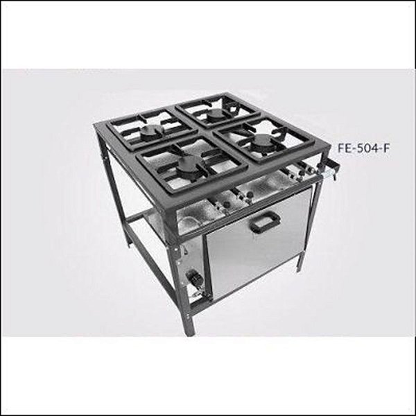 FOGÃO INDUSTRIAL 4 BOCAS COM FORNO – METAL BREY