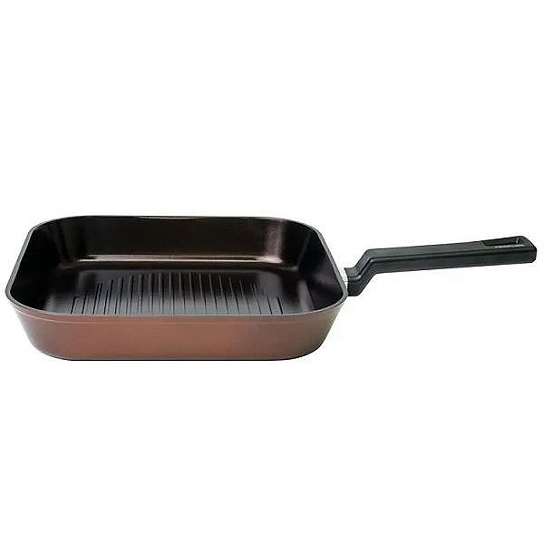 FRIGIDEIRA REVERSE GRILL MAROON ROSE 28CM 3L EC-RV-G28I