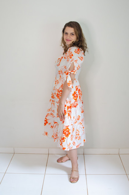 Vestido Elisa Laranja