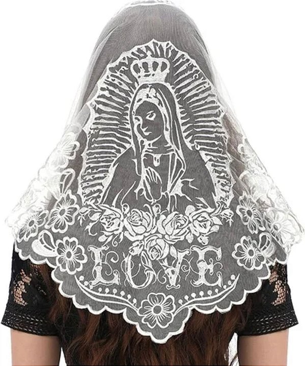 Pré Venda - Mantilha Guadalupe 2 Branca