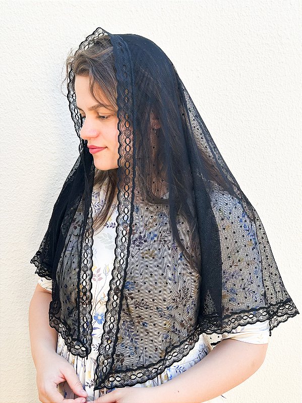 Pré Venda - Véu Poá Preto