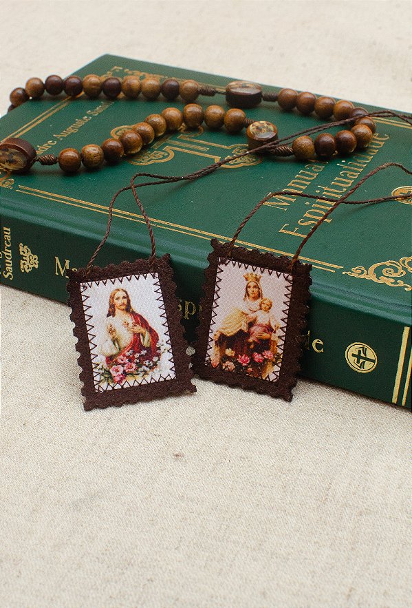 Escapulário Jesus e Maria Médio