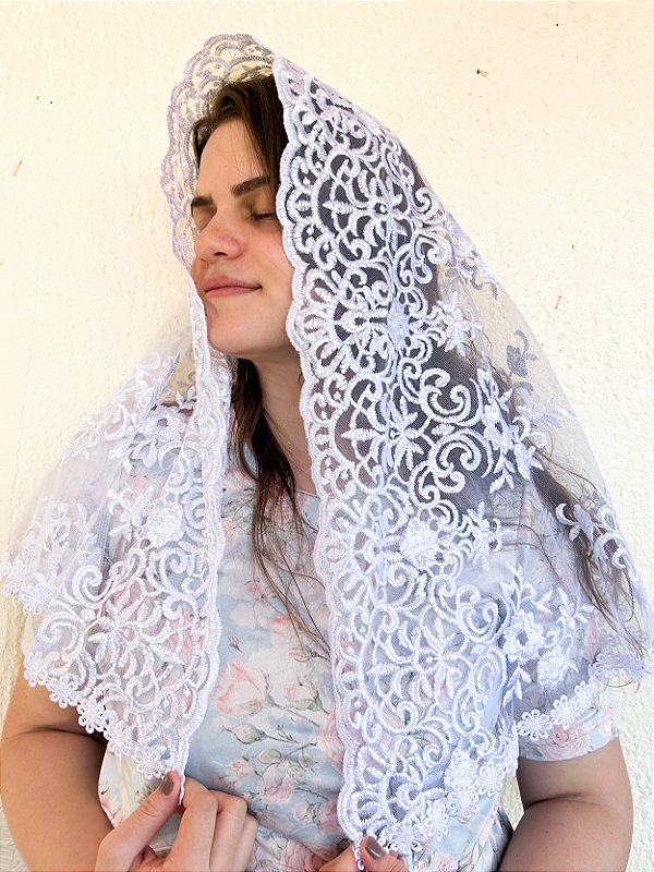 Véu Branco Tule