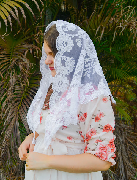 Mantilha Marfino Branca