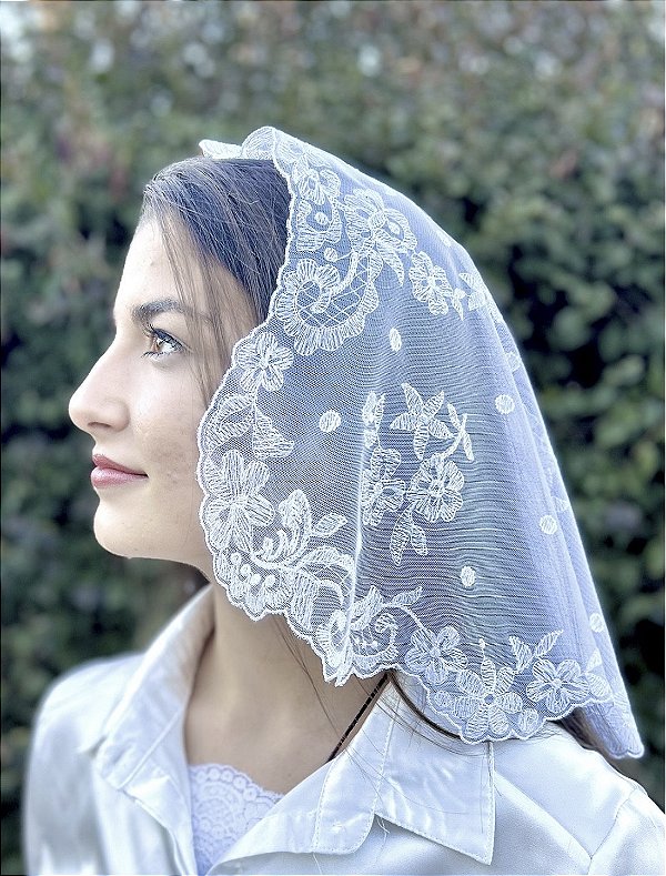 Pré Venda - Véu Mantilha Princesa Branco