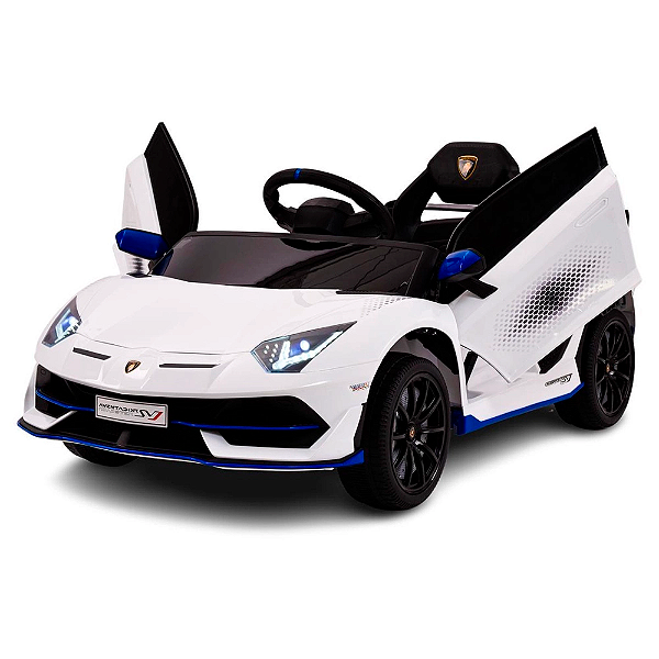 Carrinho Elétrico Infantil Lamborghini Aventador Branca