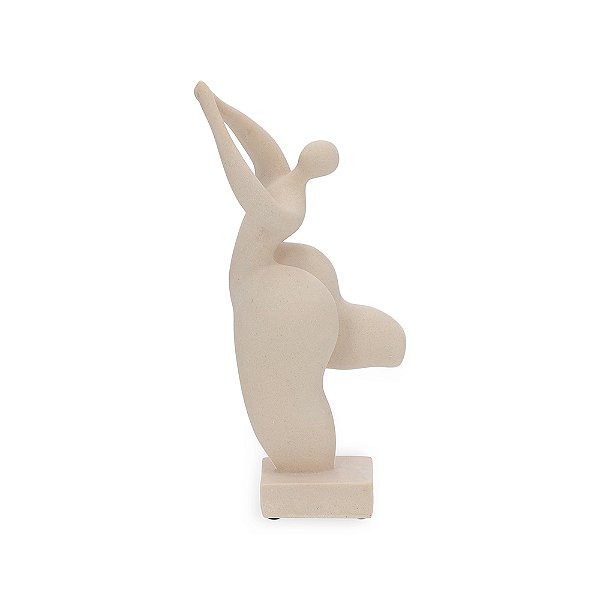 Escultura Mulher em Polirresina 35,5 x 17 x 12 cm - 19423