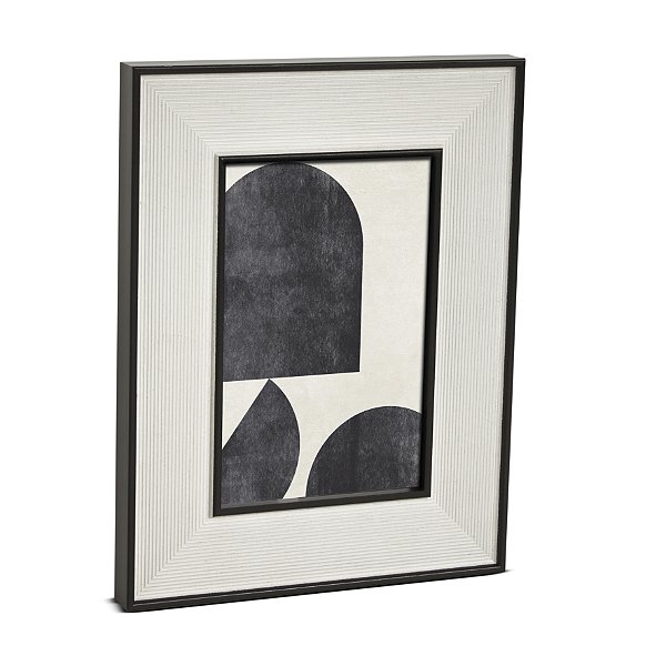 17630 - Porta-Retratos em Poliestireno e Vidro - 10x15 cm - Toque Sofisticado para Suas Fotos