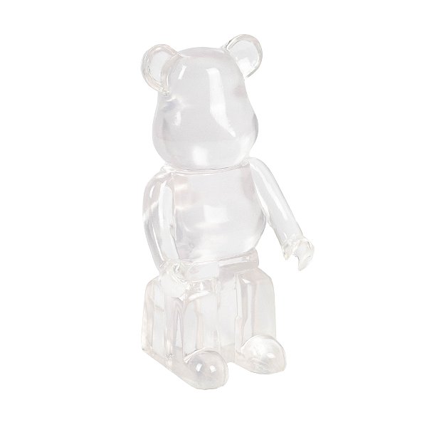 66431 - Escultura Urso em Resina Incolor