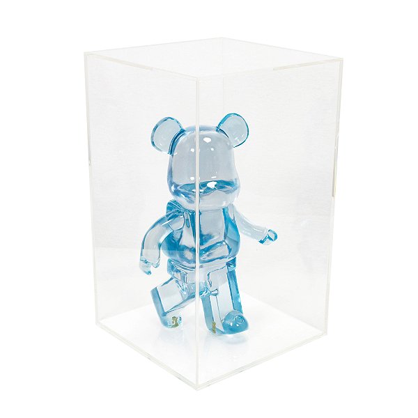 572213 - Escultura Urso em Resina Azul