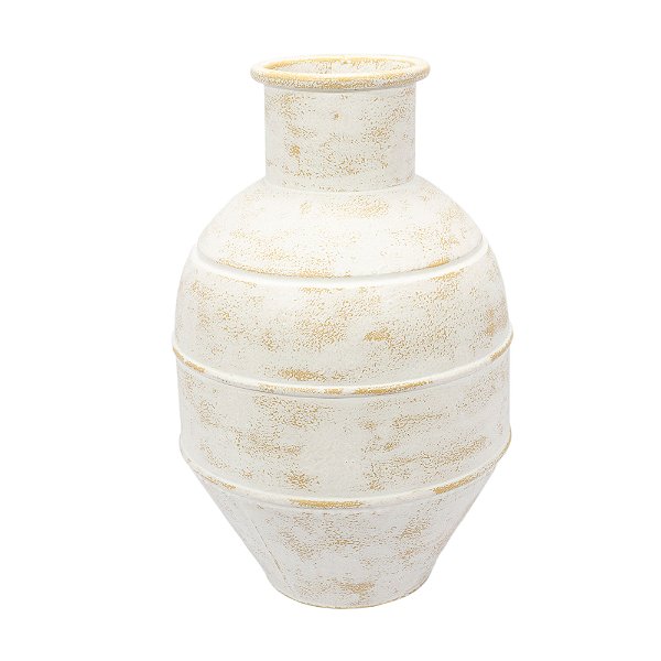 67721 - Vaso de Metal Branco