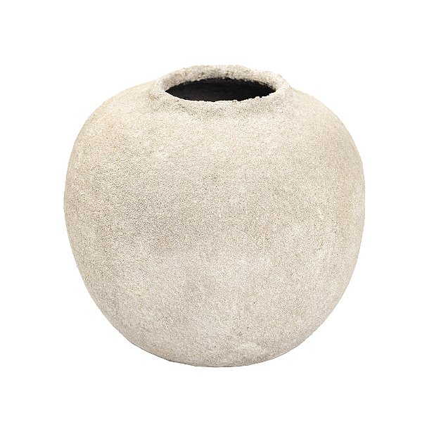 74048 - VASO EM CERAMICA CINZA