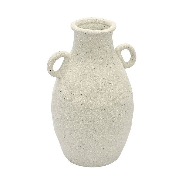 69031 - Vaso de Cerâmica Cinza Claro P