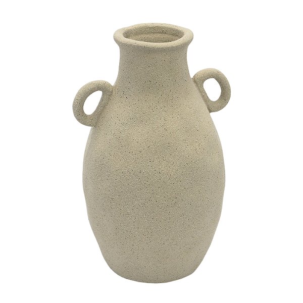 69030 - Vaso de Cerâmica Cinza Escuro P