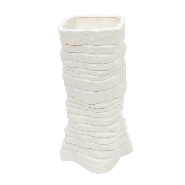 69500 - Vaso em Cerâmica Branco