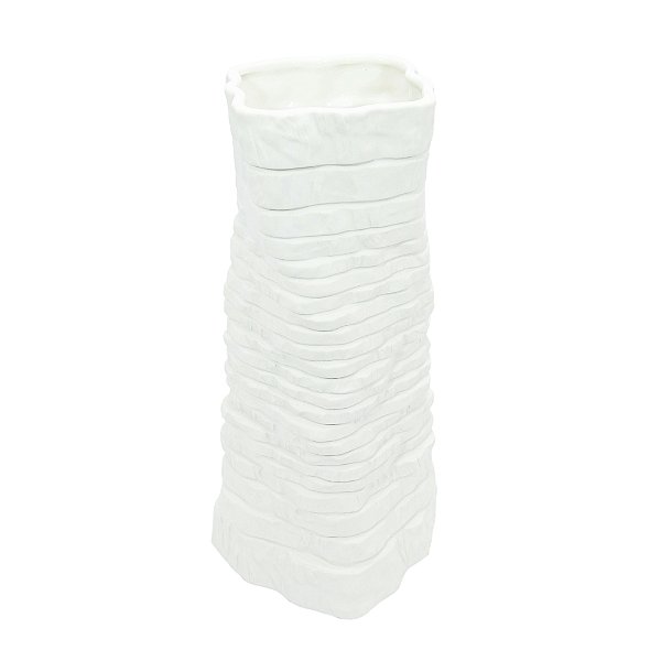 69521 - Vaso em Cerâmica Branco M