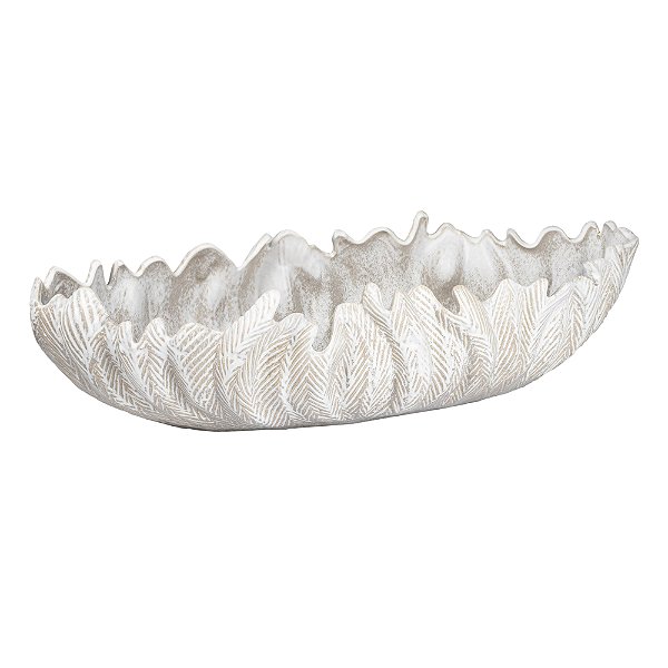 57088 - Centro de Mesa Decor em Cerâmica Branco