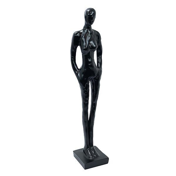 72137 - Escultura em Resina Preta