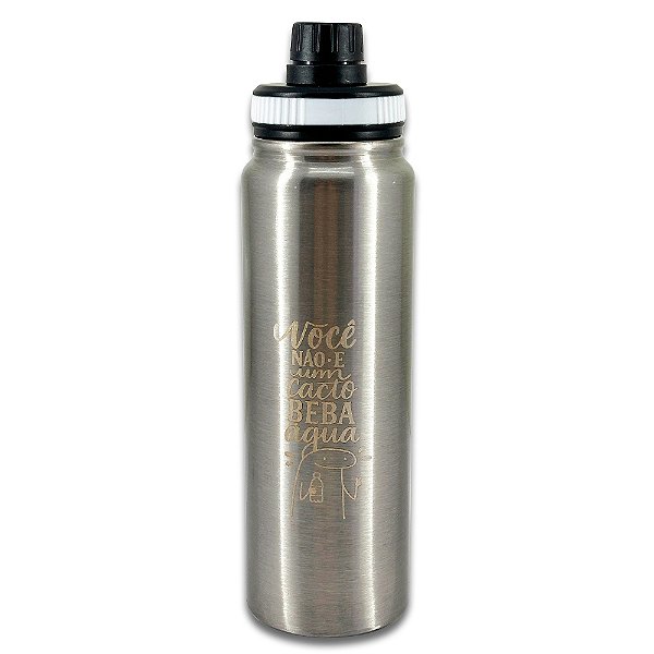 Garrafinha Termica Prata 800ml