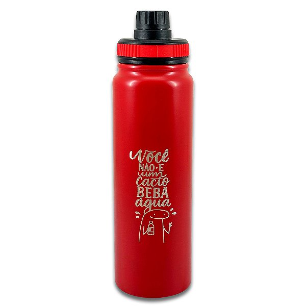 Garrafinha Termica Vermelha 800ml