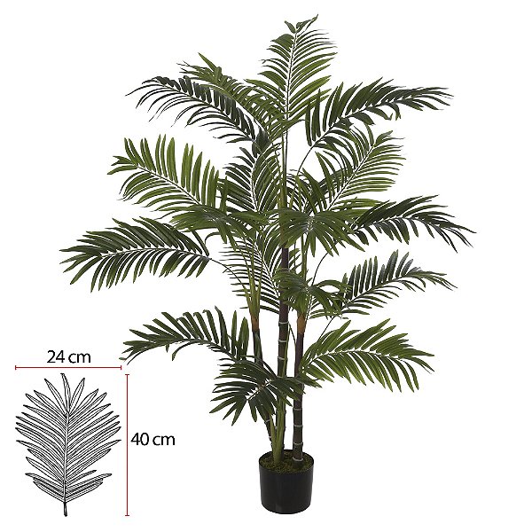 A.PALMEIRA ARECA C/POTE X18 (VERDE) 1,2m