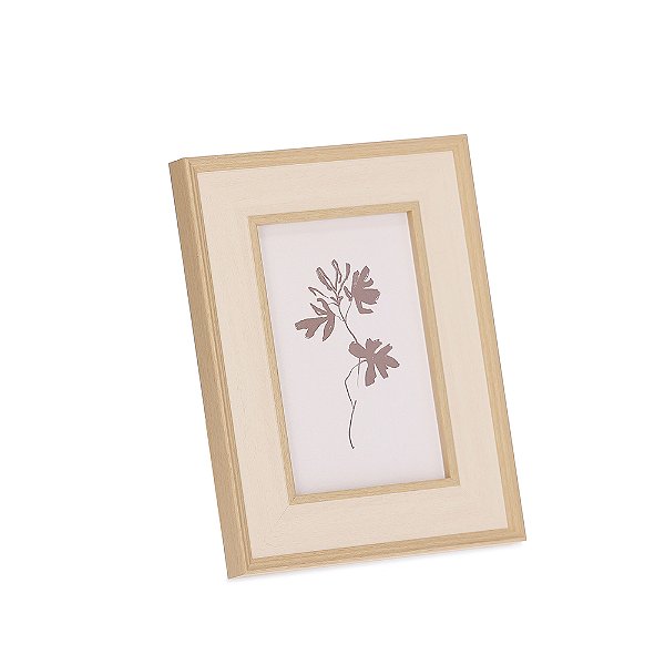 Porta-Retratos em Poliestireno e Vidro | 10x15 cm