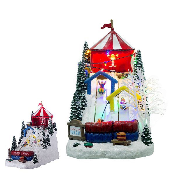 Parque Natal Escorrego Noel com Movimento e Luzes – Colorido