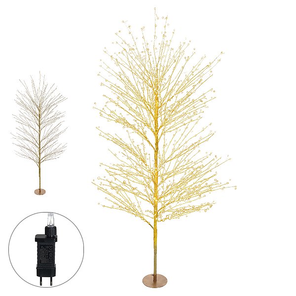 Árvore Fio de Fada com 2000 LEDs – Bivolt – Branco Quente – 1,8 m